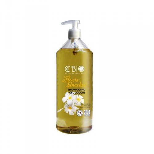 Cebio White Flower Hair Shampoo And Shower Gel Dušas želeja un šampūns 2in1 ar ziedu aromātu 1000ml