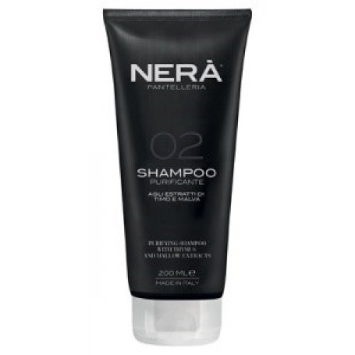 NERA 02 Purifying Shampoo With Thymus & Mallow Extracts Attīrošs šampūns taukainai galvas ādai 200ml