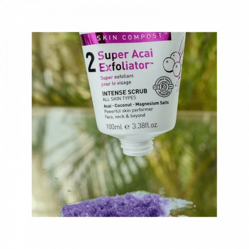 Eco By Sonya Skin Compost Super Acai Exfoliator Skin Scrub Sejas skrubis 100ml