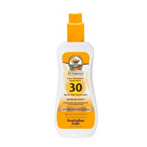 Australian Gold Spray Gel Sunscreen SPF30 Izsmidzināms saules aizsargkrēms 237ml