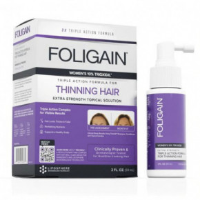 Foligain Intensive Targeted Hair Treatment for Thinning Hair with 10% Trioxidil for Women Matu augšanas stimulējošs sprejs 1 Mēnesim