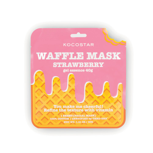 Kocostar Waffle Mask Strawberry Sejas maska 1gab.