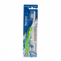 Norwex Toothbrush Medium Zobu birste ar sudrabu Sarkans