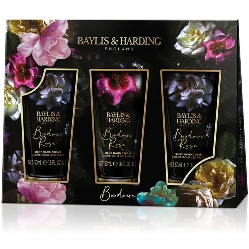 Baylis & Harding Boudoire 3 Hand Cream Set Roku krēmu komplekts 3x50ml