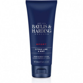 Baylis & Harding Citrus Lime & Mint Hair & Body Wash Matu un ķermeņa mazgāšanas līdzeklis vienā 250ml