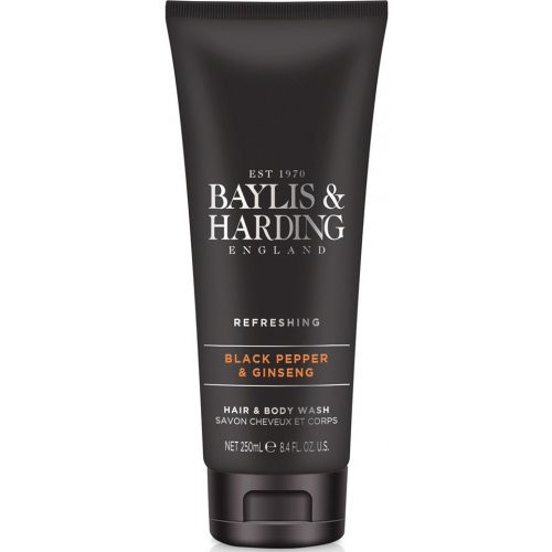Baylis & Harding Black Pepper & Ginseng Hair & Body Wash Matu un ķermeņa mazgāšanas līdzeklis vienā 250ml