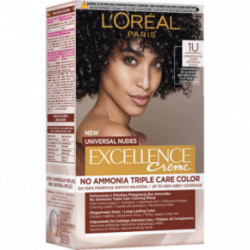 L'Oréal Paris Excellence Creme Universal Nudes Ilgnoturīga matu krāsa 1U Universal Black