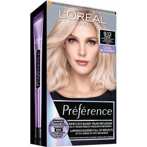 L'Oréal Paris Preference Hair Color Ilgnoturīga matu krāsa Extreme Platinum