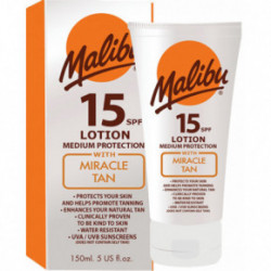 Malibu Miracle Tan Lotion SPF15 Mitrinošs losjons ar SPF15 150ml