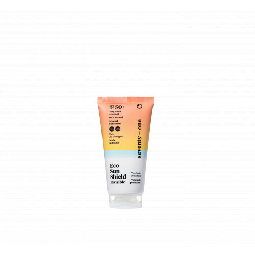 SeventyOne Percent Eco Sun Shield Invisible SPF50+ Minerālu saules aizsargkrēms sejai 50ml