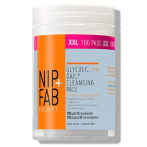 NIP + FAB Glycolic Fix Daily Cleansing Pads Sejas tīrīšanas spilventiņi 100vnt
