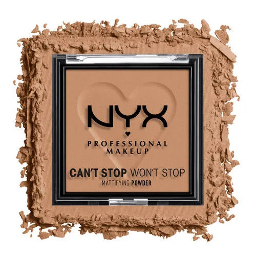 Nyx professional makeup Can't Stop Won't Stop Mattifying Powder Kompakts pūderis matētam efektam 6