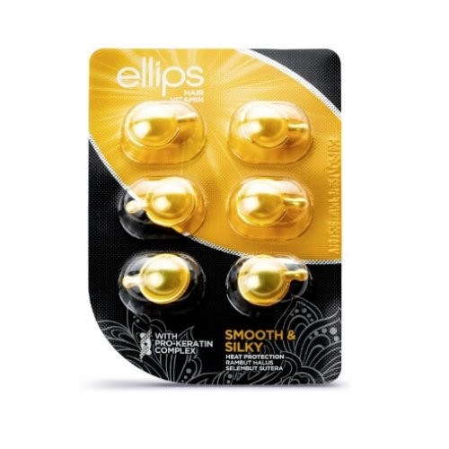 Ellips Smooth & Silky Pro Keratin Vitamīni mitruma atjaunošanai ar keratīnu 50x1ml