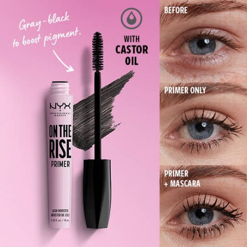 Nyx professional makeup On The Rise Primer Lash Booster Skropstu tušas bāze 10ml