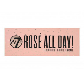 W7 cosmetics Rosé All Day Palette Daudzfunkcionāla palete sejai 1gab.
