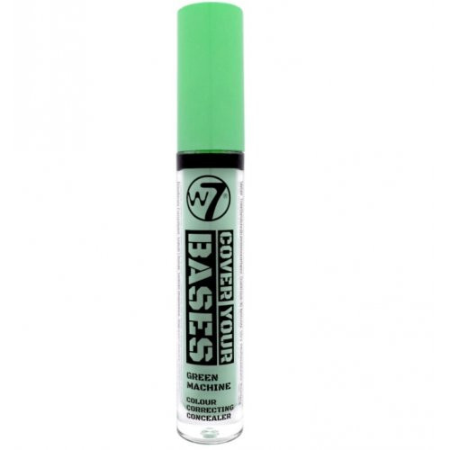 W7 cosmetics Cover Your Bases Concealer Konsīleris Green Machine