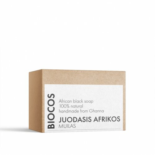 BIOCOS academy Black Soap Melnās Āfrikas ziepes sausai ādai 100g