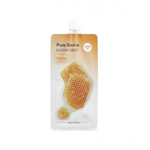 Missha Pure Source Pocket Honey Sejas maska ar medu 10ml