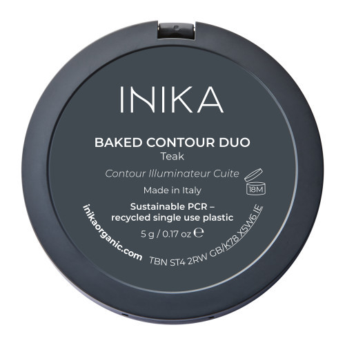 Inika Organic Baked Contour Duo Kompaktais kontūrēšanas līdzeklis Almond
