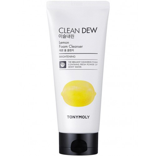 TONYMOLY Clean Dew Lemon Foam Cleanser Atsvaidzinošs sejas tīrīšanas līdzeklis ar citronu 180ml