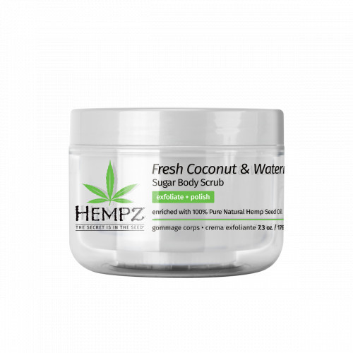Hempz Fresh Coconut & Watermelon Herbal Sugar Body Scrub Ķermeņa skrubis 215ml