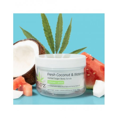 Hempz Fresh Coconut & Watermelon Herbal Sugar Body Scrub Ķermeņa skrubis 215ml