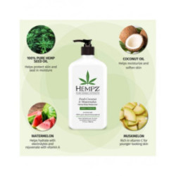 Hempz Fresh Coconut & Watermelon Herbal Body Moisturizer Ķermeņa mitrinošs līzeklis 500ml