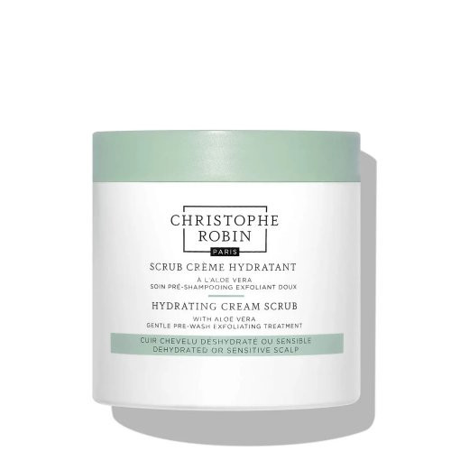 Christophe Robin Hydrating Cream Scrub Galvas ādas skrubis ar alveju 250ml