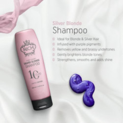 Rich Silver Blonde Shampoo Dzeltenus toņus neitralizējošs šampūns 250ml