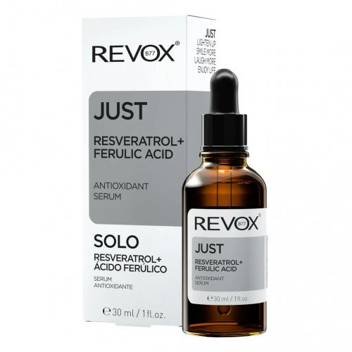 Revox B77 Just Resveratrol + Ferulic Acid Antioksidantu serums sejai un kaklam 30ml