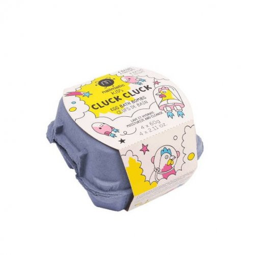 Nailmatic Kids Egg Bath Bombs Cluck Cluck Vannas bumbu komplekts bērniem 4x60g