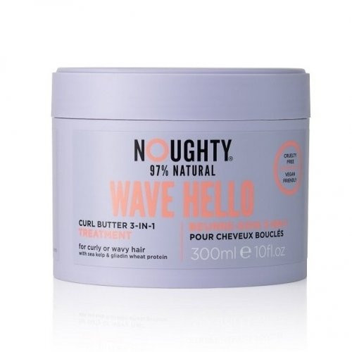 Noughty Wave Hello Curl Butter 3-IN-1 Treatment Intensīvi mitrinošs sviests cirtainiem un viļņainiem matiem 300ml