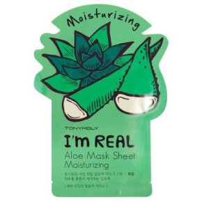 TONYMOLY I'm Real Aloe Sheet Mask Mitrinoša sejas maska 21ml