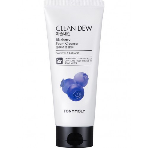TONYMOLY Clean Dew Blueberry Foam Cleanser Sejas mazgāšanas līdzeklis ar mellenēm 180ml