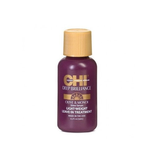 CHI Deep Brilliance Light Weight Leave - In Treatment Nenoskalojams matu serums ar olīveļļu un monoi eļļu 89ml