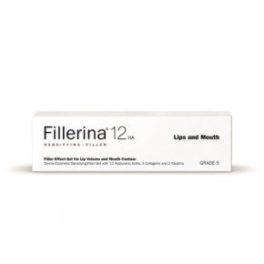 Fillerina 12 HA Filler Gel for Lips and Mouth 5 Dermo-kosmētiskās pildvielas gels lūpām 7ml