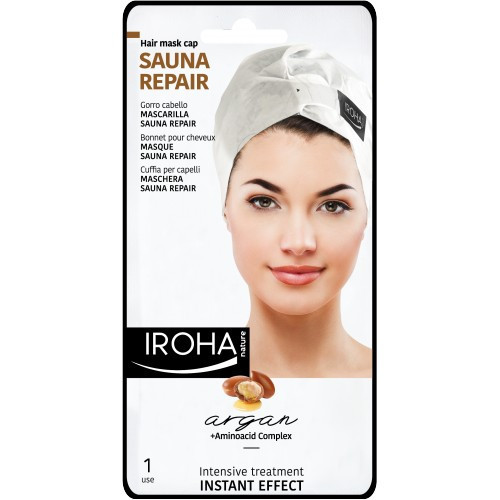 IROHA Sauna Repair Maska - cepure matiem ar argana eļļu 1gab.