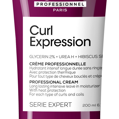 L'Oréal Professionnel Curl Expression Long Lasting Intensive Leave-In Moisturizer Nenoskalojams krēms cirtainiem matiem 200ml
