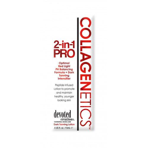 Devoted Creations Collagenetics 2in1 PRO Dark Tanning Lotion Iedegumu veicinošs krēms 200ml