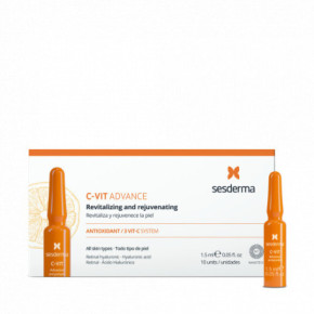 Sesderma C-Vit Advance Revitalizing and Rejuvenating Ampoules Atjaunojošas sejas ampulas 10x1.5ml