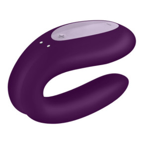 Satisfyer Double Joy Partner Vibrator Pāru vibrators Purple