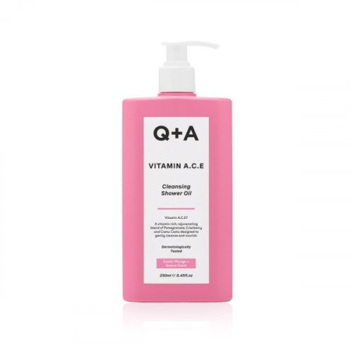 Q+A Cleansing Shower OIl Attīrošā dušas eļļa 250ml