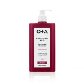 Q+A Hyaluronic Acid Post Shower Moisturiser Mitrinošs ķermeņa krēms ar hialuronskābi 250ml