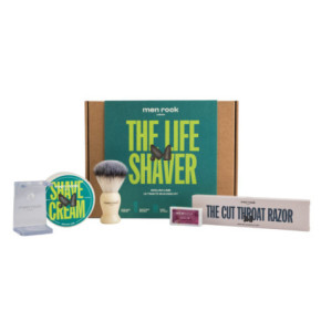 Men Rock The Life Shaver Sicilian Lime Ultimate Shaving Kit Skūšanās komplekts ar viena asmens skuvekli 1gab.