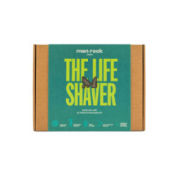 Men Rock The Life Shaver Sicilian Lime Ultimate Shaving Kit Skūšanās komplekts ar viena asmens skuvekli 1gab.