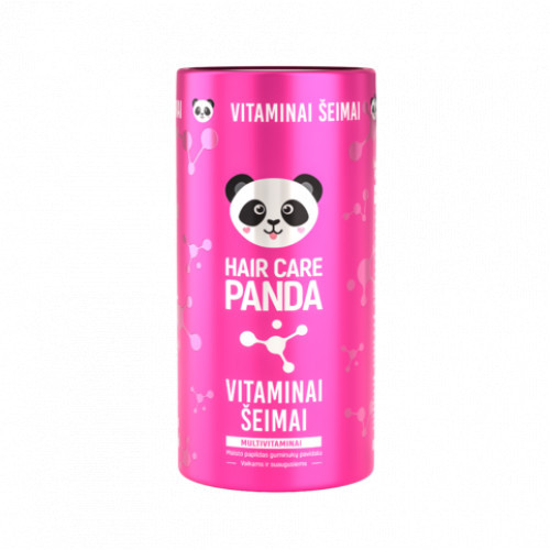 Hair Care Panda Multivitamin Food Supplement Uztura bagātinātājs multivitamīns 60 Košļājamās tabletes