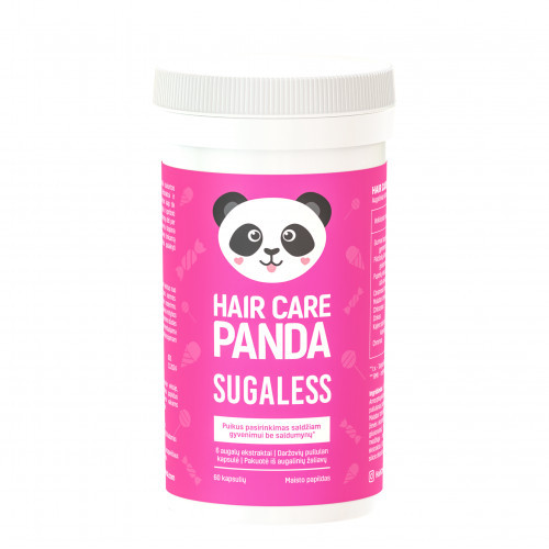 Hair Care Panda Sugaless Food Supplement Uztura bagātinātājs vēlmes pēc saldumiem mazināšana 60 kapsulas