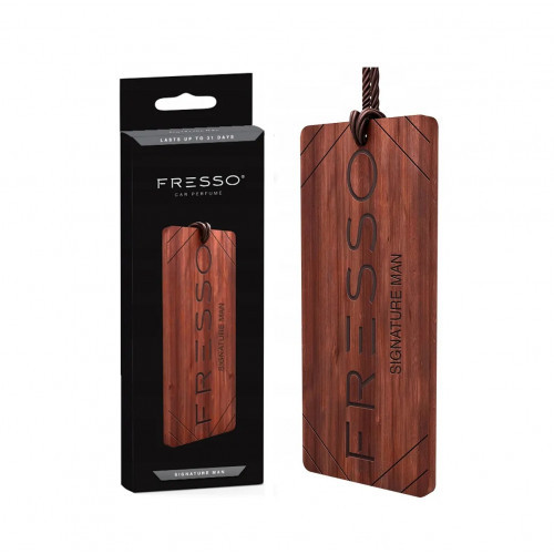 Fresso Wooden Pendant Car Air Freshener Aromāts automašīnai Gentleman