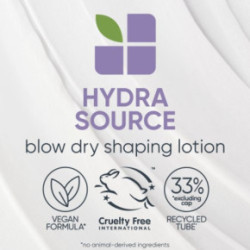 Biolage Hydra Source Blow Dry Hydrating Styling Lotion Mitrinošs matu losjons ar termisko aizsardzību 150ml