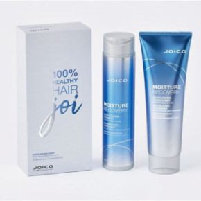 Joico Moisture Recovery Shampoo & Conditioner Holiday Duo Komplekts intensīvai matu barošanai un mitrišanai 300ml+250ml